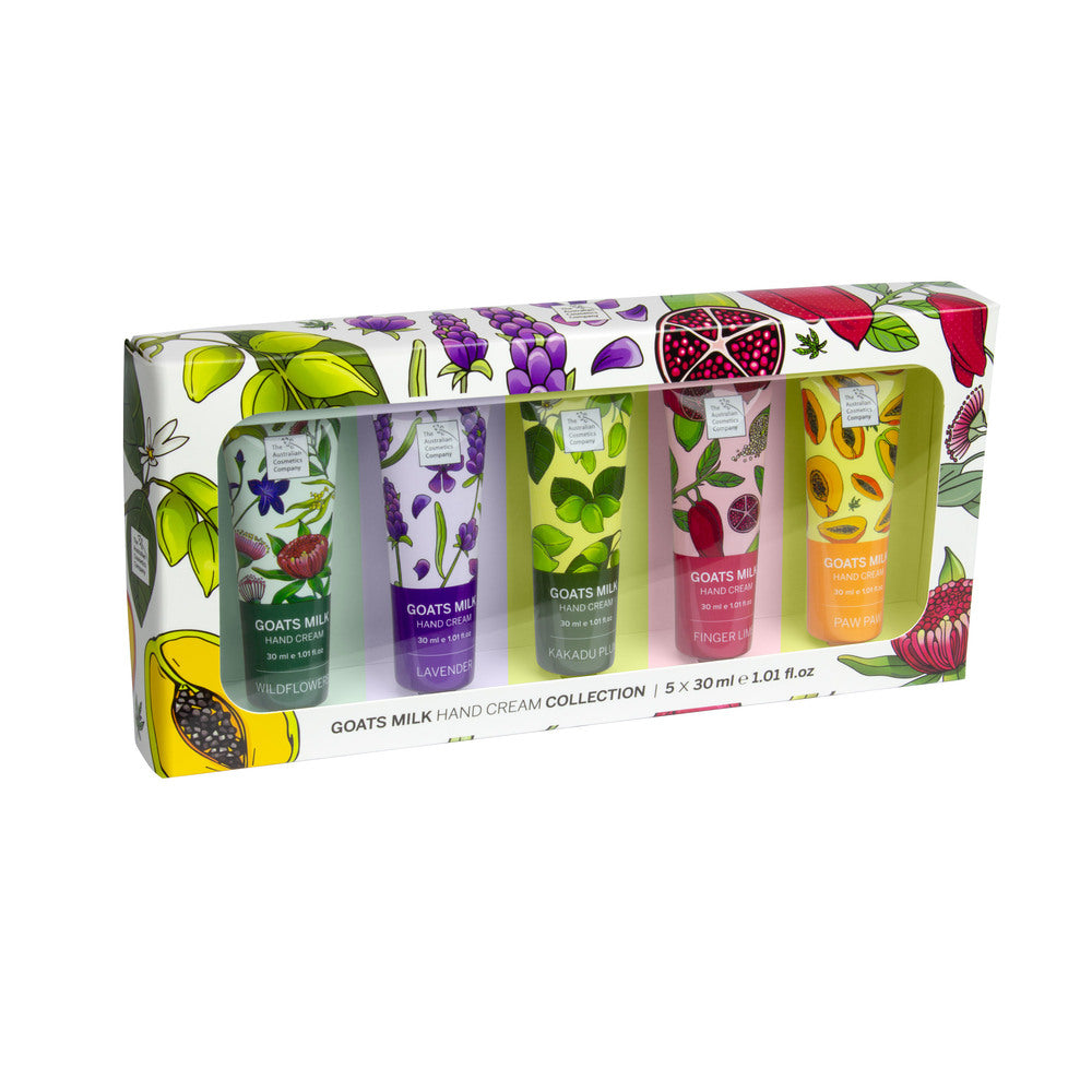 The Australian Cosmetics Company 5 x 30ml Goats Milk Hand Cream Collection