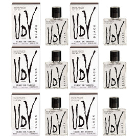 Ulric De Varens UDV Black Eau De Toilette for Men 60ml 6 Packs Set