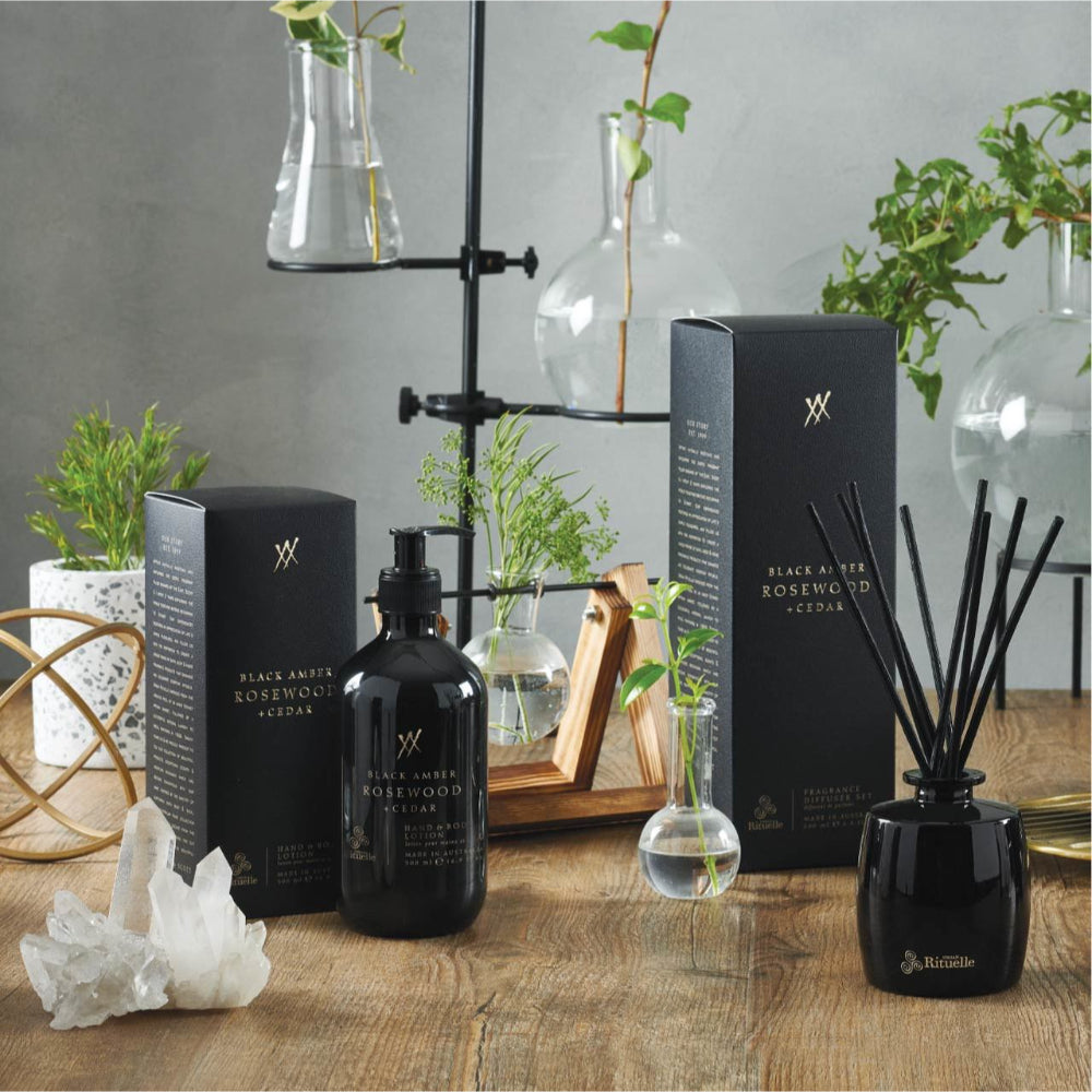 Urban Rituelle Black Amber, Rosewood & Cedar Hand & Body Lotion 500ml
