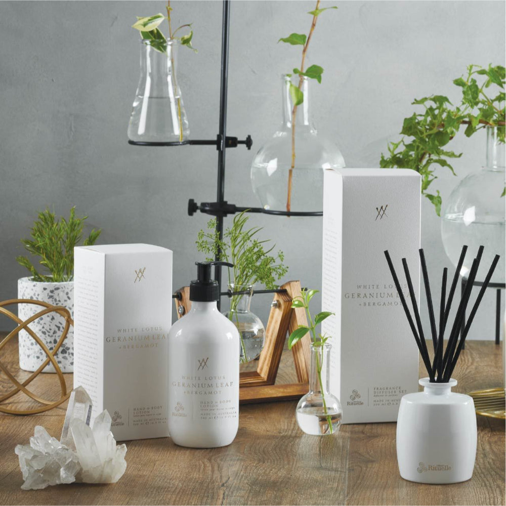 Urban Rituelle White Lotus, Geramium Leaf & Bergamont Hand & Body Lotion 500ml