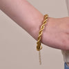 Culturesse Belina Twisted Gold Bracelet