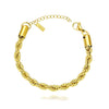 Culturesse Belina Twisted Gold Bracelet