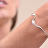 Culturesse Elyse Artisan Silver Solid Bangle