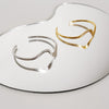 Culturesse Elyse Artisan Silver Solid Bangle