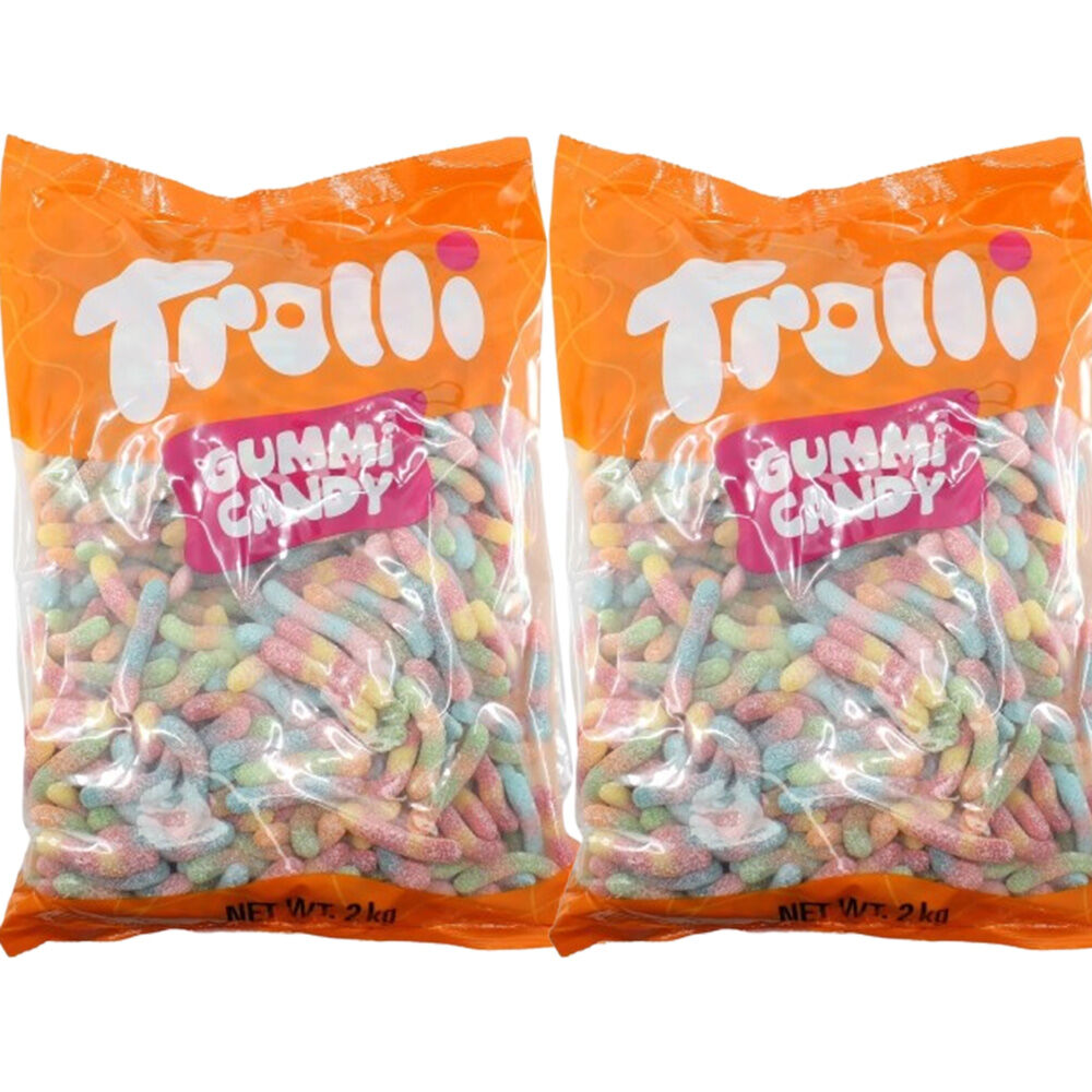 Trolli Britecrawlers Candy Lollies Sweets Bulk Pack 2x 2kg Value Pack