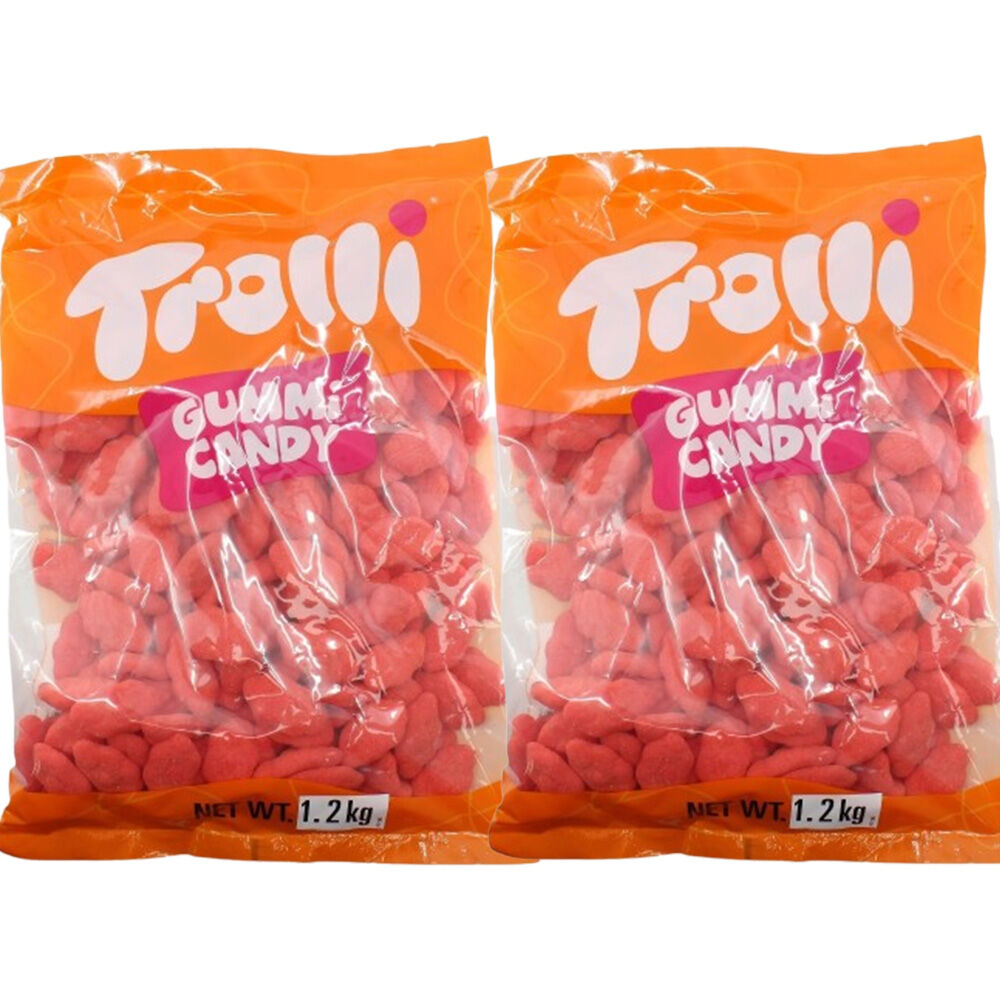 Trolli Strawberry Clouds Candy Lollies Sweets Bulk Pack 2x 2kg Value Pack