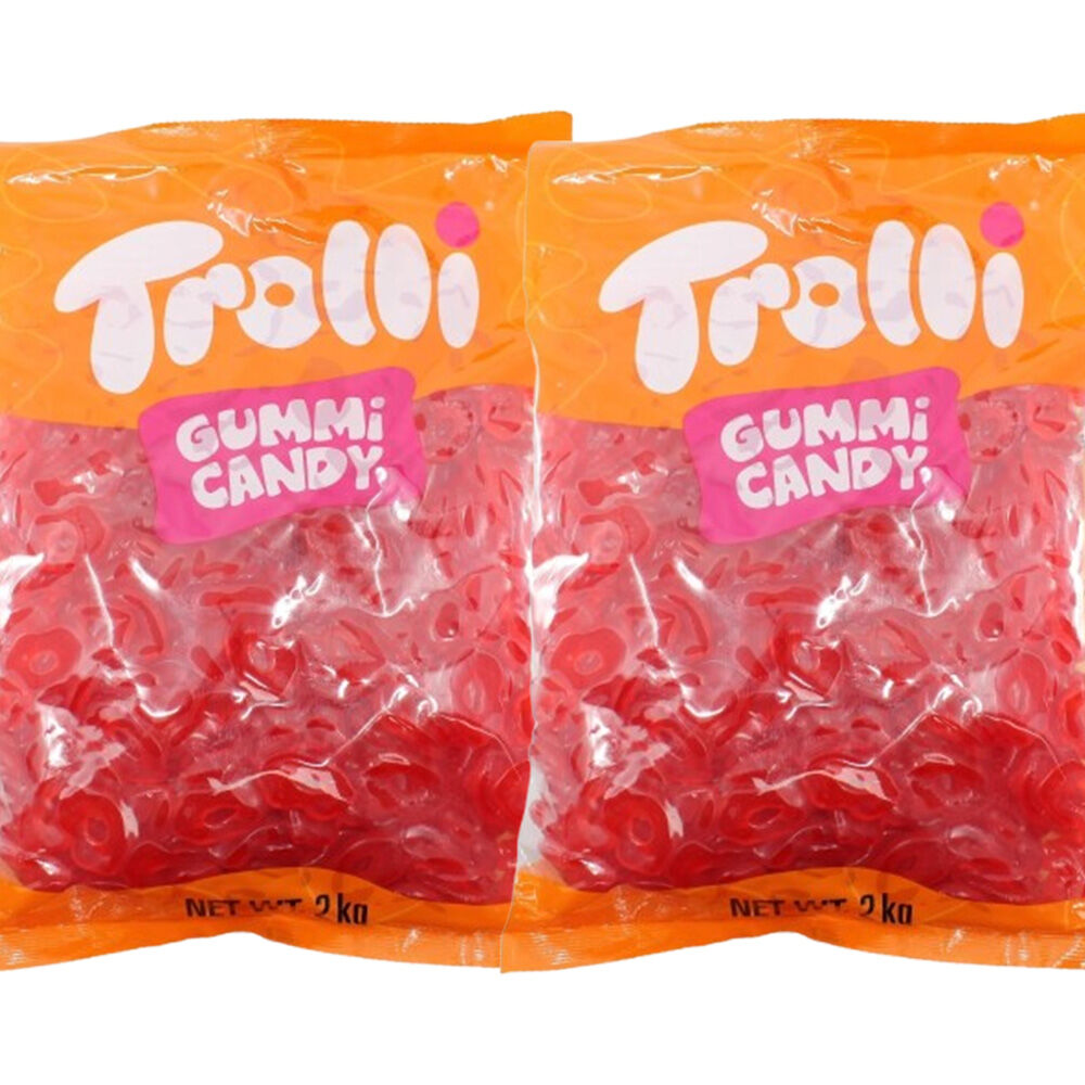 Trolli Lips Candy Lollies Sweets Bulk Pack 2x 2kg Value Pack