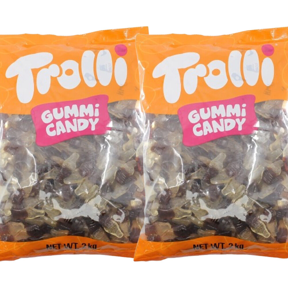 Trolli Oiled Cola Candy Lollies Sweets Bulk Pack 2x 2kg Value Pack