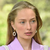 Culturesse Artemis 24K Artisan Pearl Hoop Earrings