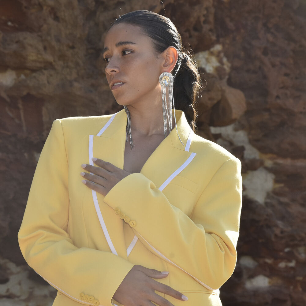 Culturesse Isolde Diamante Tassel Drop Earrings