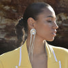 Culturesse Isolde Diamante Tassel Drop Earrings