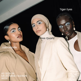 Culturesse Carlotta 24K Baroque Pearl Drop Earrings (Labradorite Crystal)