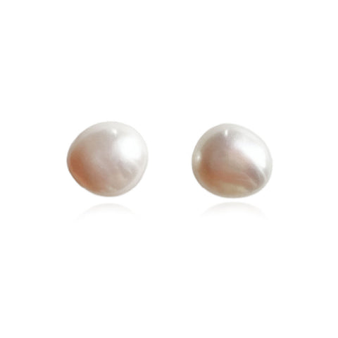 Culturesse Bay Baroque Pearl Stud Earrings (Imperfect No.1)