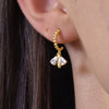 Culturesse Morley Gold Vermeil Bee Drop Earrings