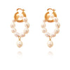 Culturesse Vesna Freshwater Pearl Hoop Earrings