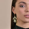 Culturesse Bexley Sparkle Coral Runway Earrings