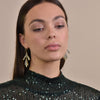 Culturesse Bexley Sparkle Coral Runway Earrings
