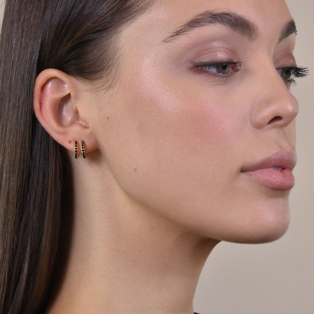 Culturesse Sydney Dainty Twin Loop Earrings