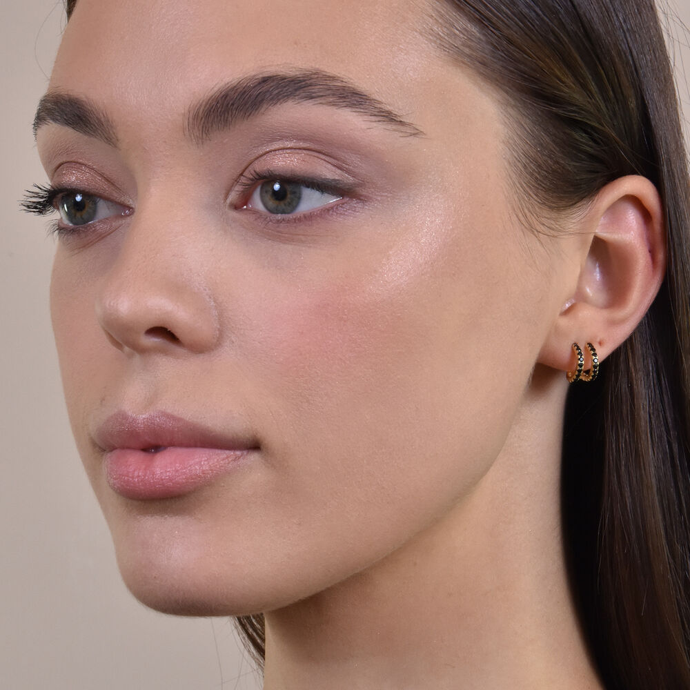 Culturesse Sydney Dainty Twin Loop Earrings