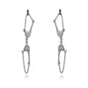 Culturesse Georgina Art Deco Bralette Earrings (Silver)