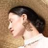 Culturesse Skyla Golden Butterfly Earrings