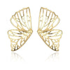 Culturesse Skyla Golden Butterfly Earrings