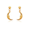 Culturesse Amaris Gold Filled Dainty Moon Earrings