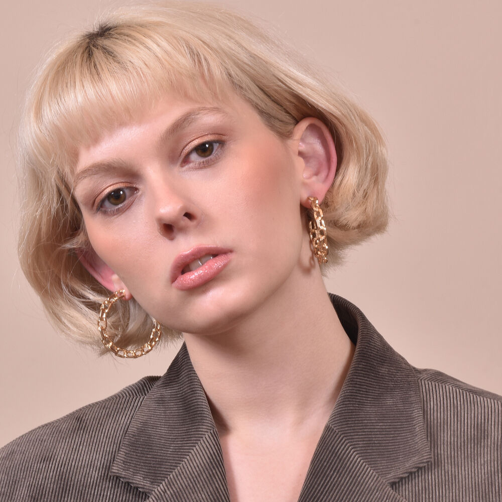 Culturesse Milan Chained Love Earrings