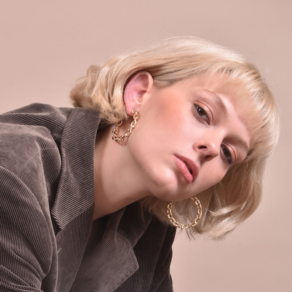 Culturesse Milan Chained Love Earrings