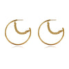 Culturesse Not Your Regular Hoop Earrings (Gold)