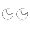 Culturesse Not Your Regular Hoop Earrings (Silver)