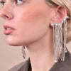 Culturesse Bespoke Diamante Climber Earrings