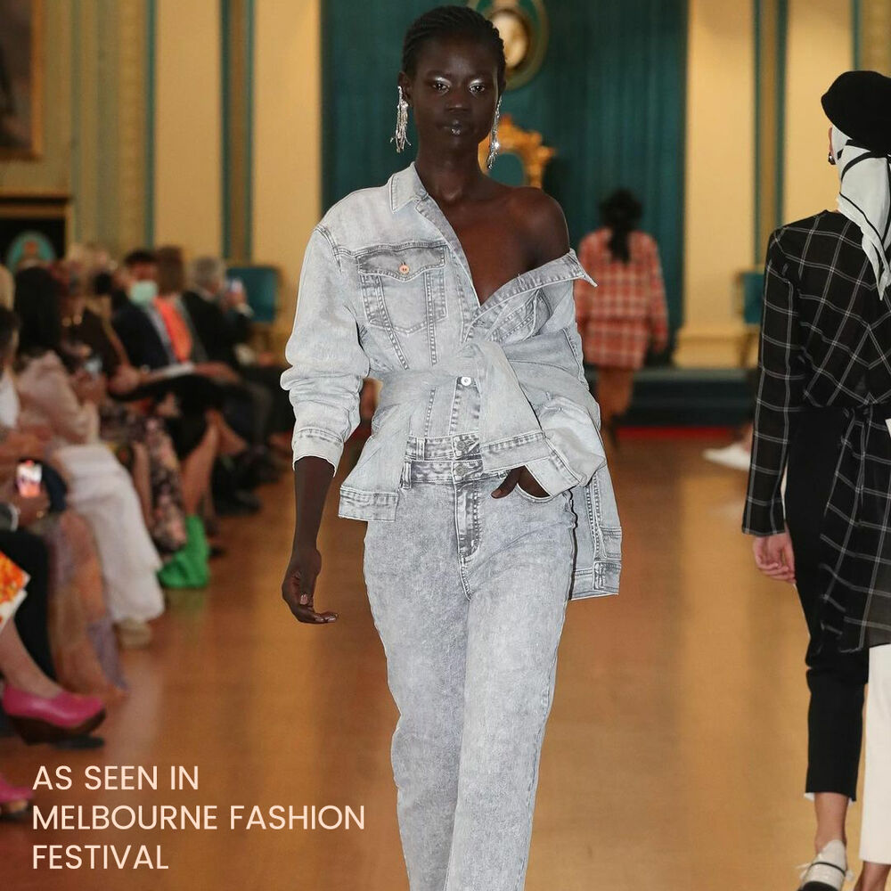 Culturesse Bespoke Diamante Climber Earrings