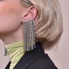 Culturesse Lais Diamante Tassel Earrings