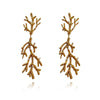 Culturesse Alvena Coral Statement Earrings