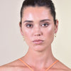 Culturesse Niko Gold Vermeil Cross Drop Earrings