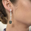Culturesse Annalee Crystal Drop Earrings (Aegean)