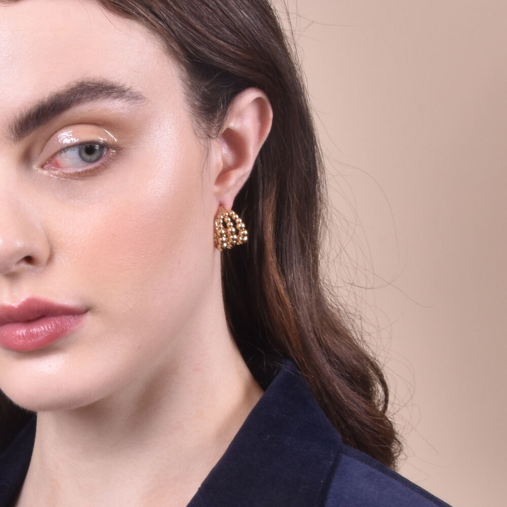 Culturesse Gianna Curved Beads Earrings