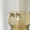 Culturesse Tilda Dainty Bow Tie Earrings (Gold)