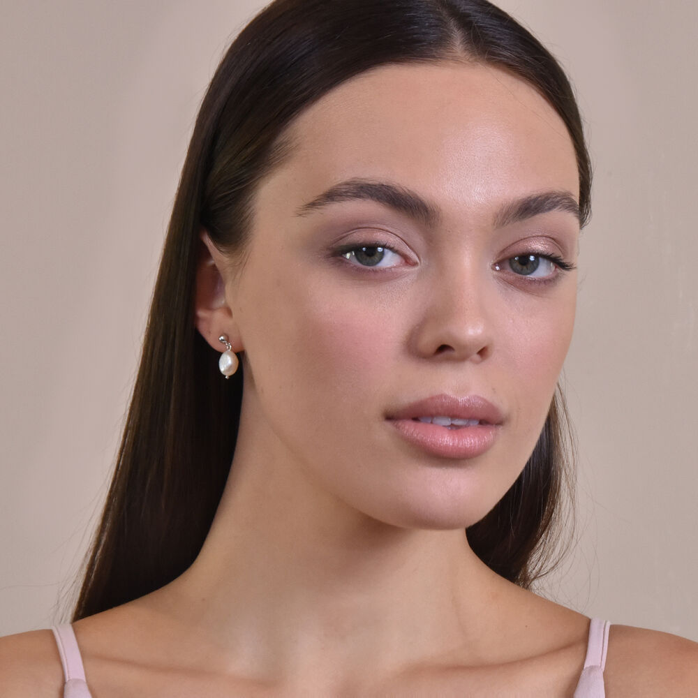 Culturesse Indie Freshwater Pearl Drop Earrings