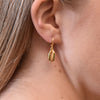 Culturesse Naomi Gold Shell Earrings