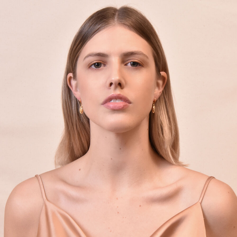 Culturesse Naomi Gold Shell Earrings