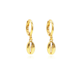 Culturesse Naomi Gold Shell Earrings
