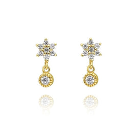 Culturesse Aubree Gold Filled Star Earrings