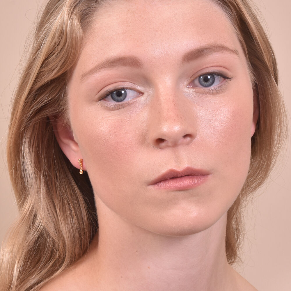 Culturesse Pia Gold Filled Dainty Drop Earrings