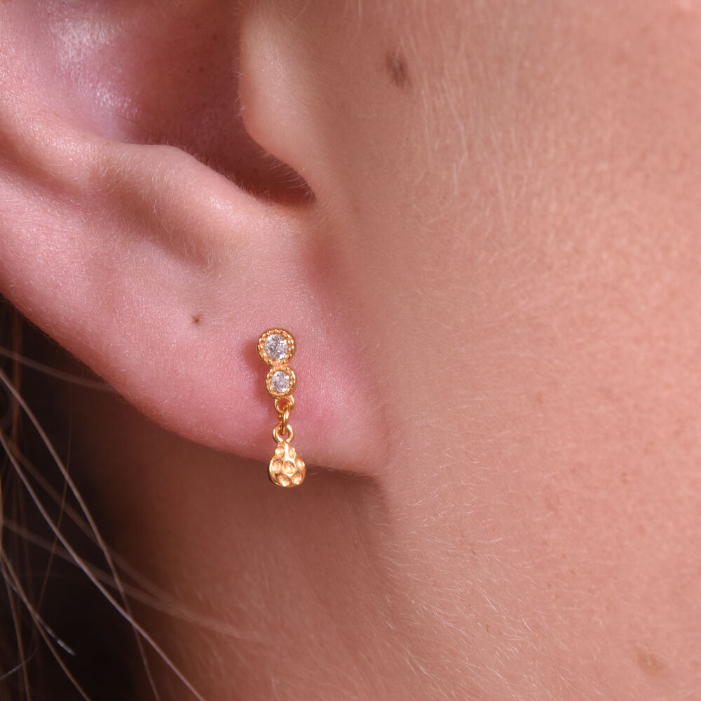 Culturesse Pia Gold Filled Dainty Drop Earrings