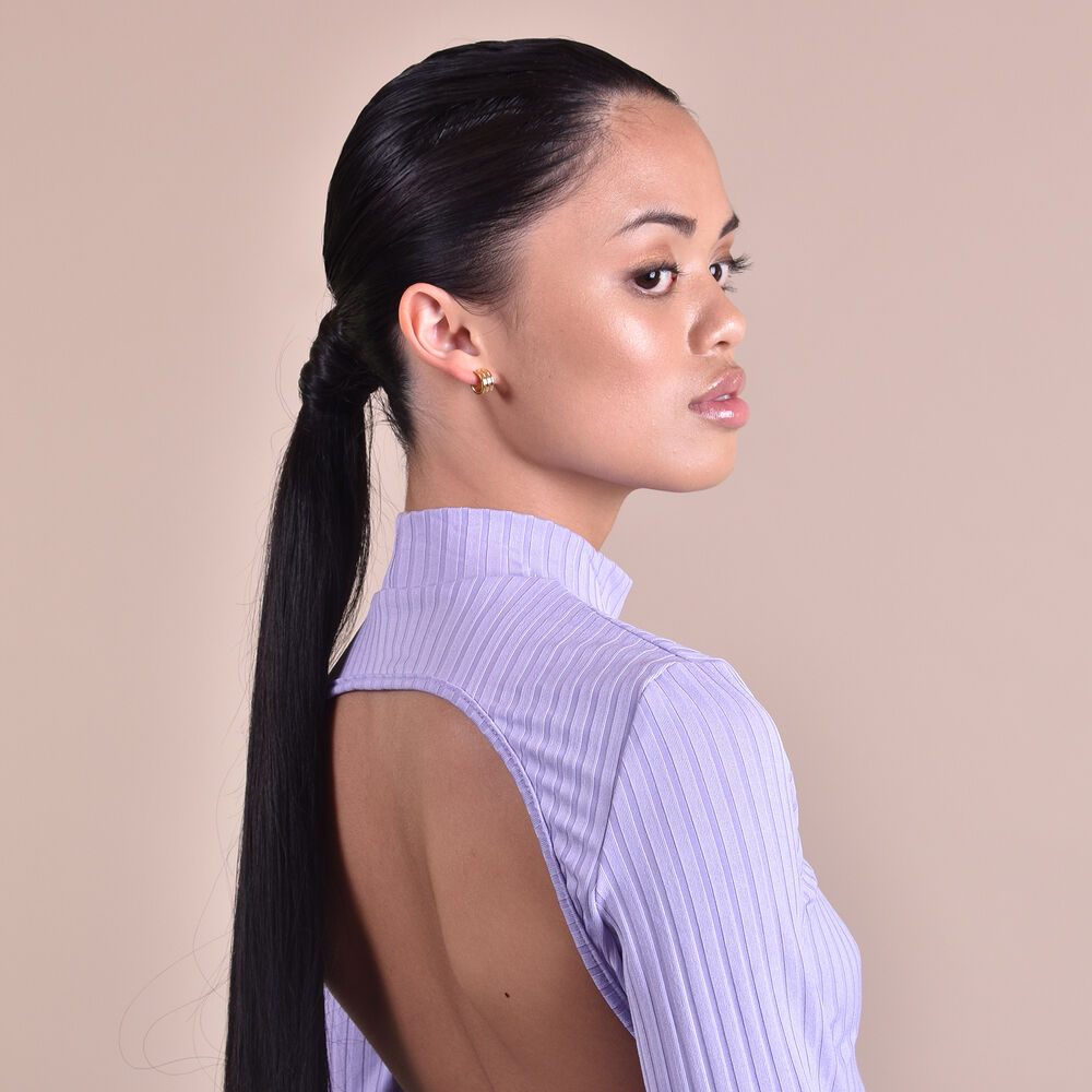 Culturesse Esa Dainty C Hoop Earrings