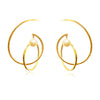 Culturesse Orbit Sculptural Hoop Statement Earrings