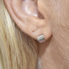 Culturesse Una Dainty Silver Curve Earrings