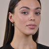 Culturesse Charbel Fine Diamante Cross Drop Earrings